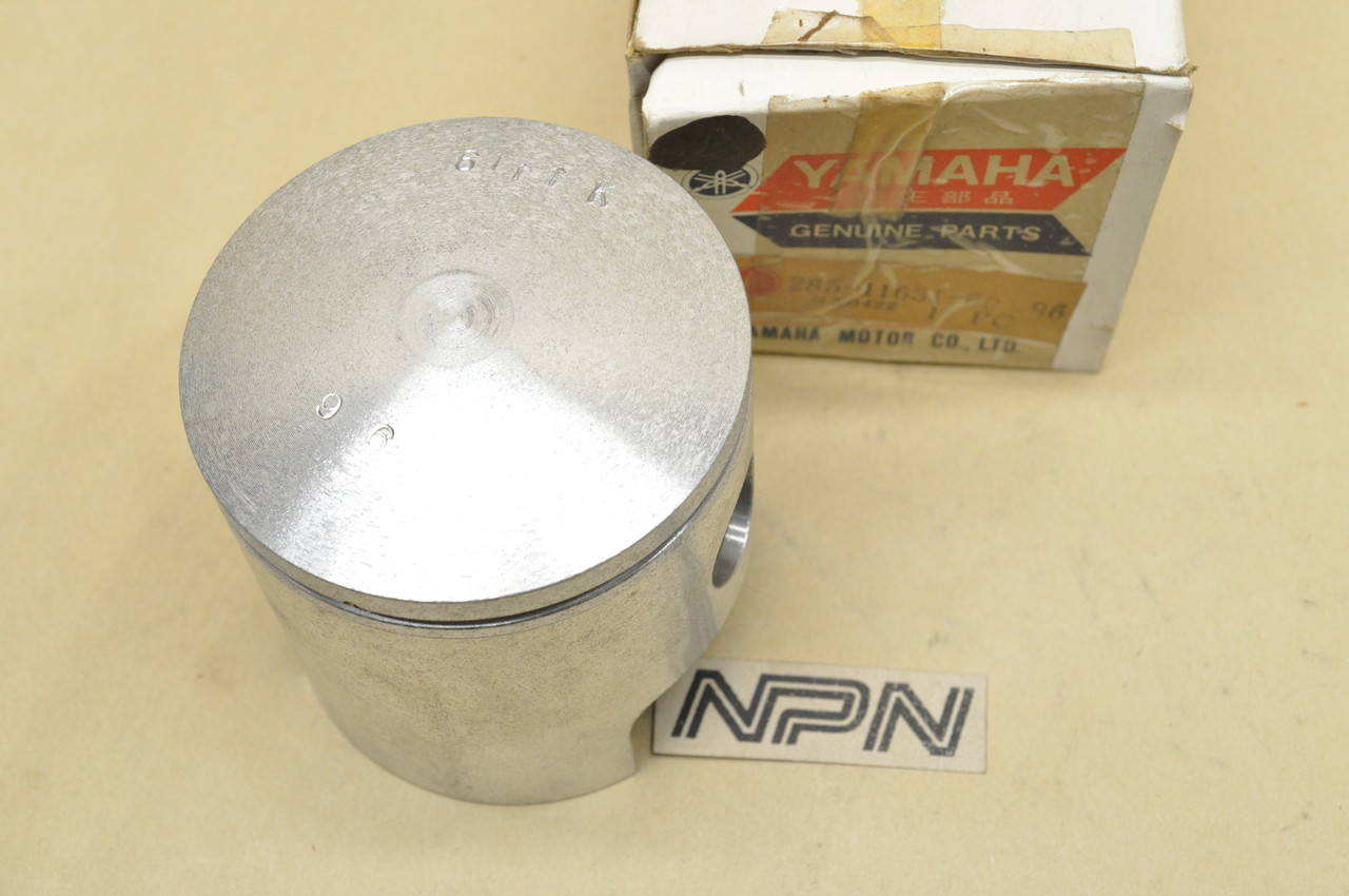 NOS Yamaha 1969-71 DT1 Standard Size Piston 285-11631-00-96