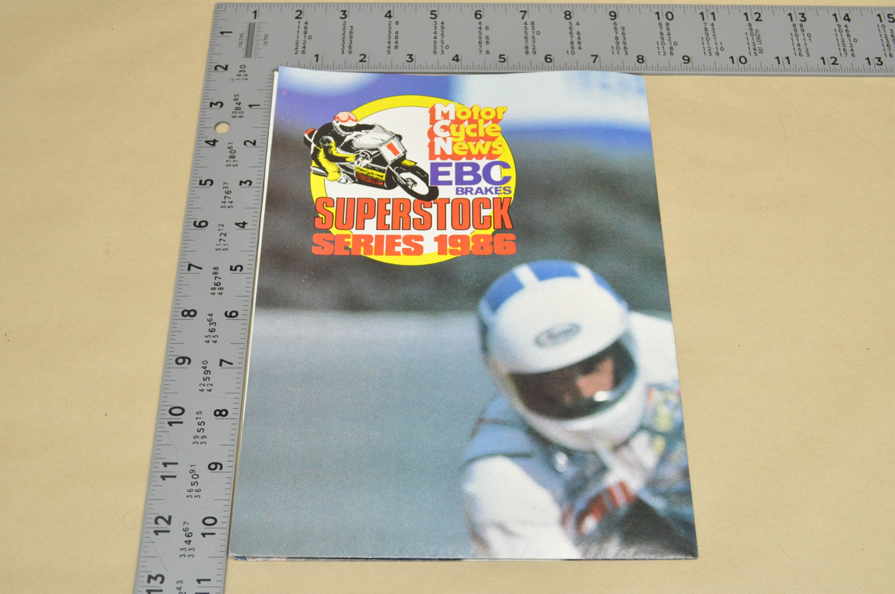 Vintage 1986 Trevor Nation Suzuki Racing Motorcycle News Superstock Series Poster 