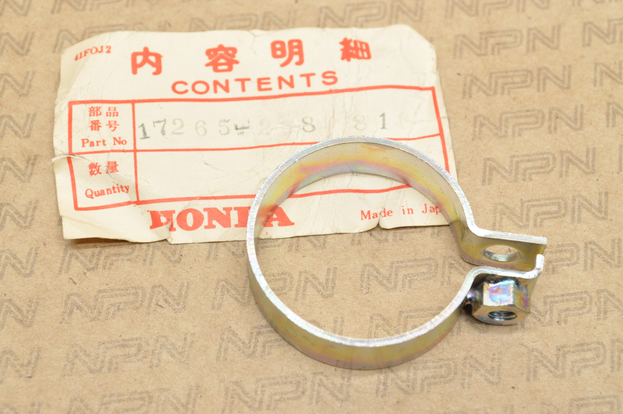 NOS Honda CB72 CB77 Air Filter Connecting Boot Tube Band Clamp 17265-268-810