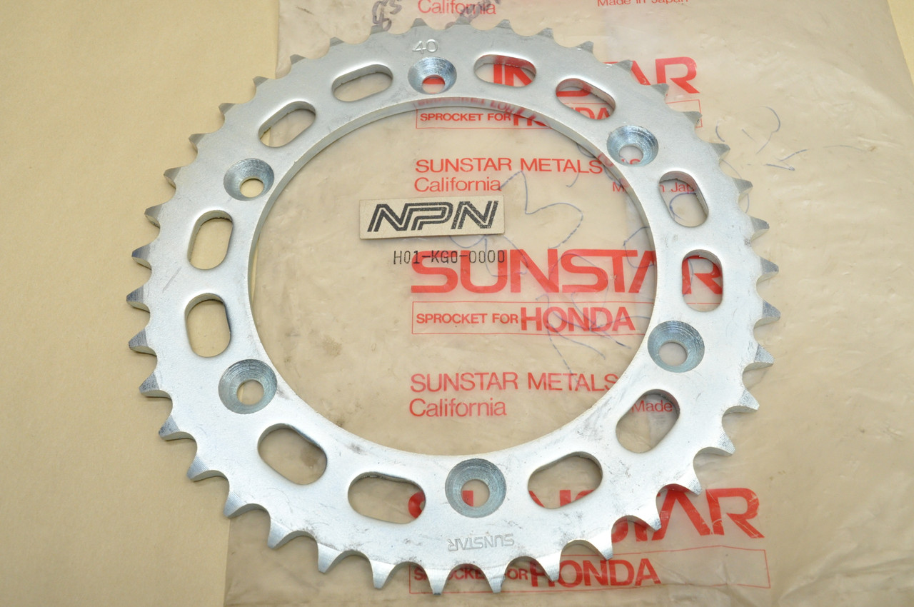 NOS Honda 1984-85 XL350 R Rear Wheel Final Driven Sprocket 40T 41201-KG0-000