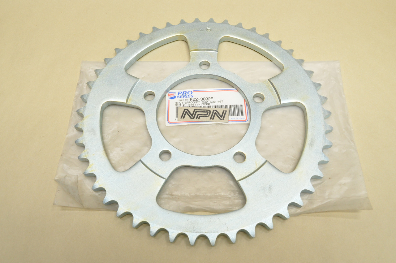 NOS Suzuki 1992-93 GSX-R600 Rear Wheel Chain Driven Sprocket 46T 64511-17C00