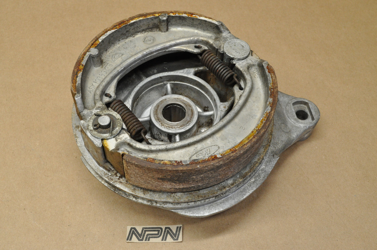 VTG OEM Honda SL350 K1-K2 Rear Hub Brake Panel Cover w/ Shoes 43100-312-010