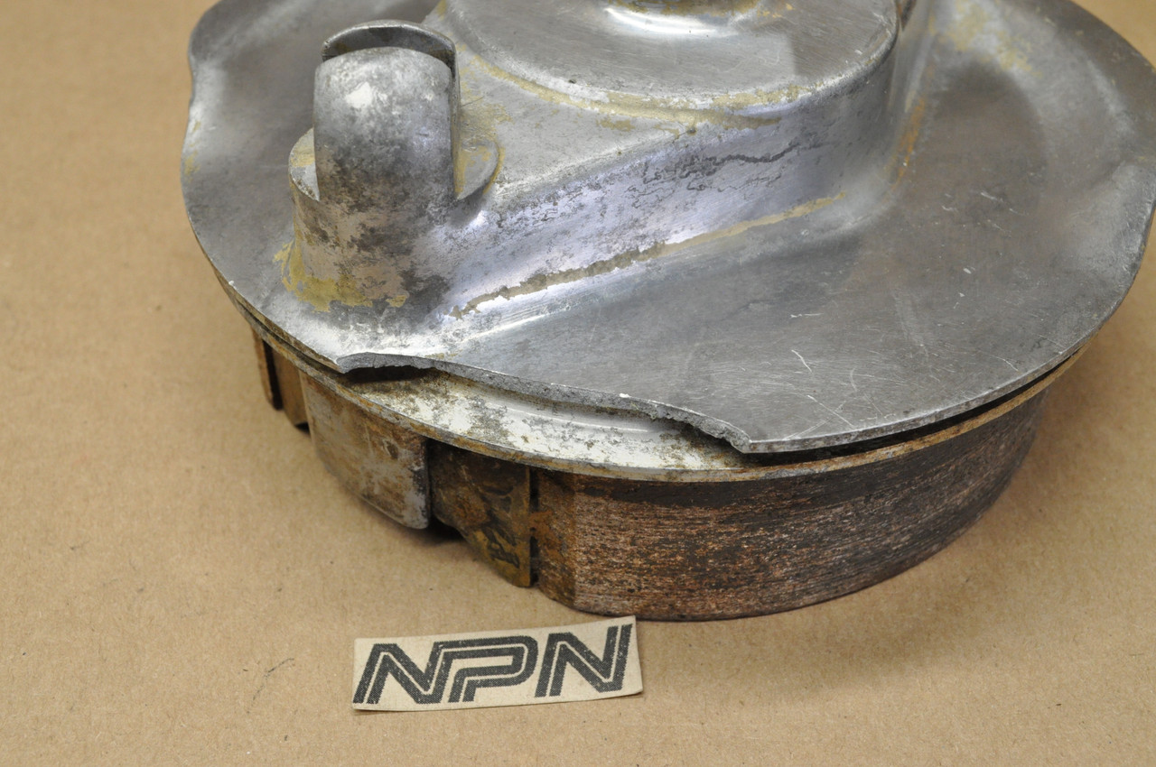 VTG OEM Honda SL350 K1-K2 Rear Hub Brake Panel Cover w/ Shoes 43100-312-010