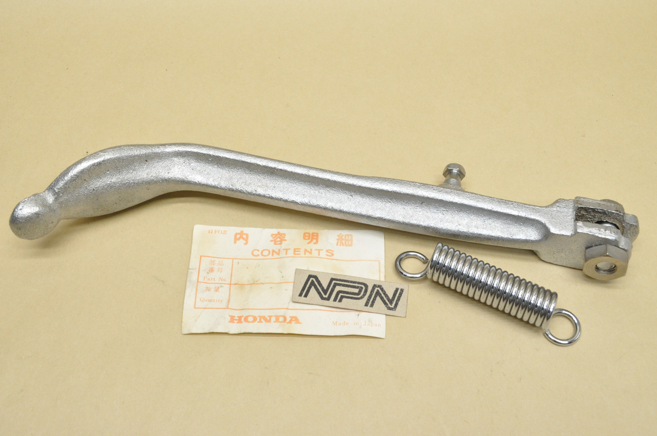 NOS Honda CD50 CD65 CS90 S90 Side Kick Stand Bar w/ Spring & Bolt 50530-028-000