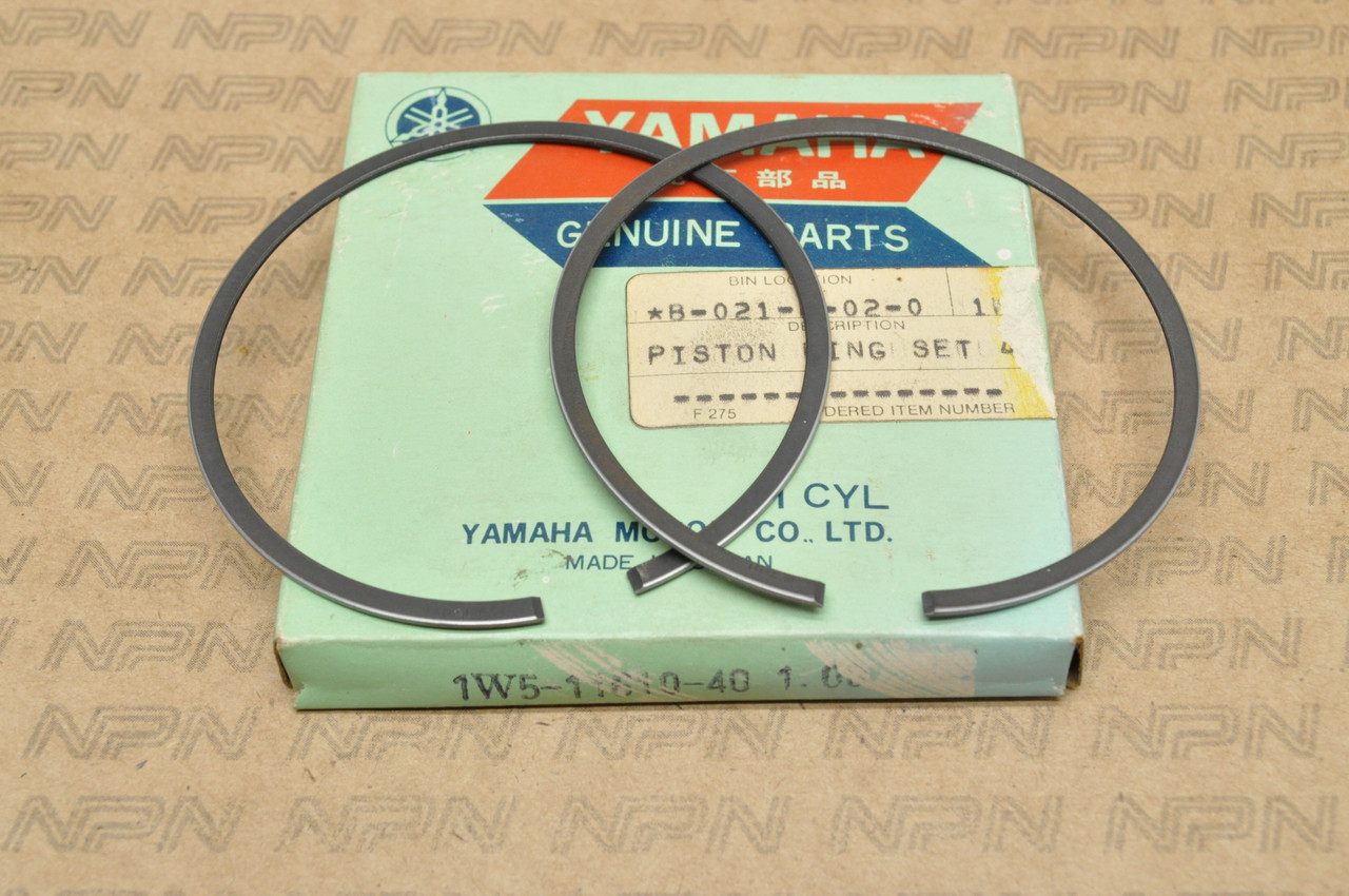 NOS Yamaha 1979-82 IT250 1.00 Oversize Piston Ring Set for 1 Piston 1W5-11610-30