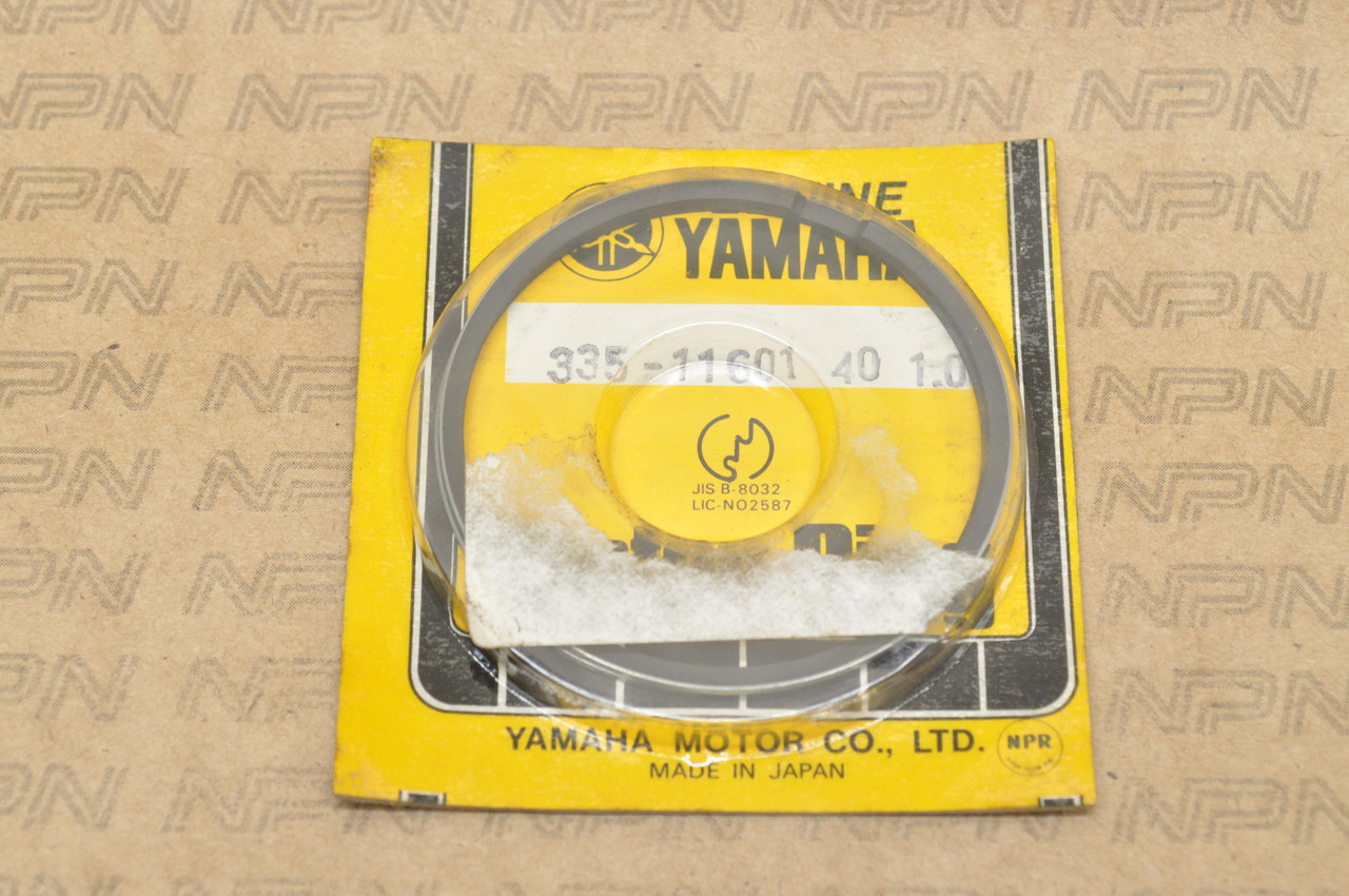 NOS Yamaha L5T LT2 RS100 YL2 YLCM 1.00 Oversize Piston Ring Set 335-11601-40