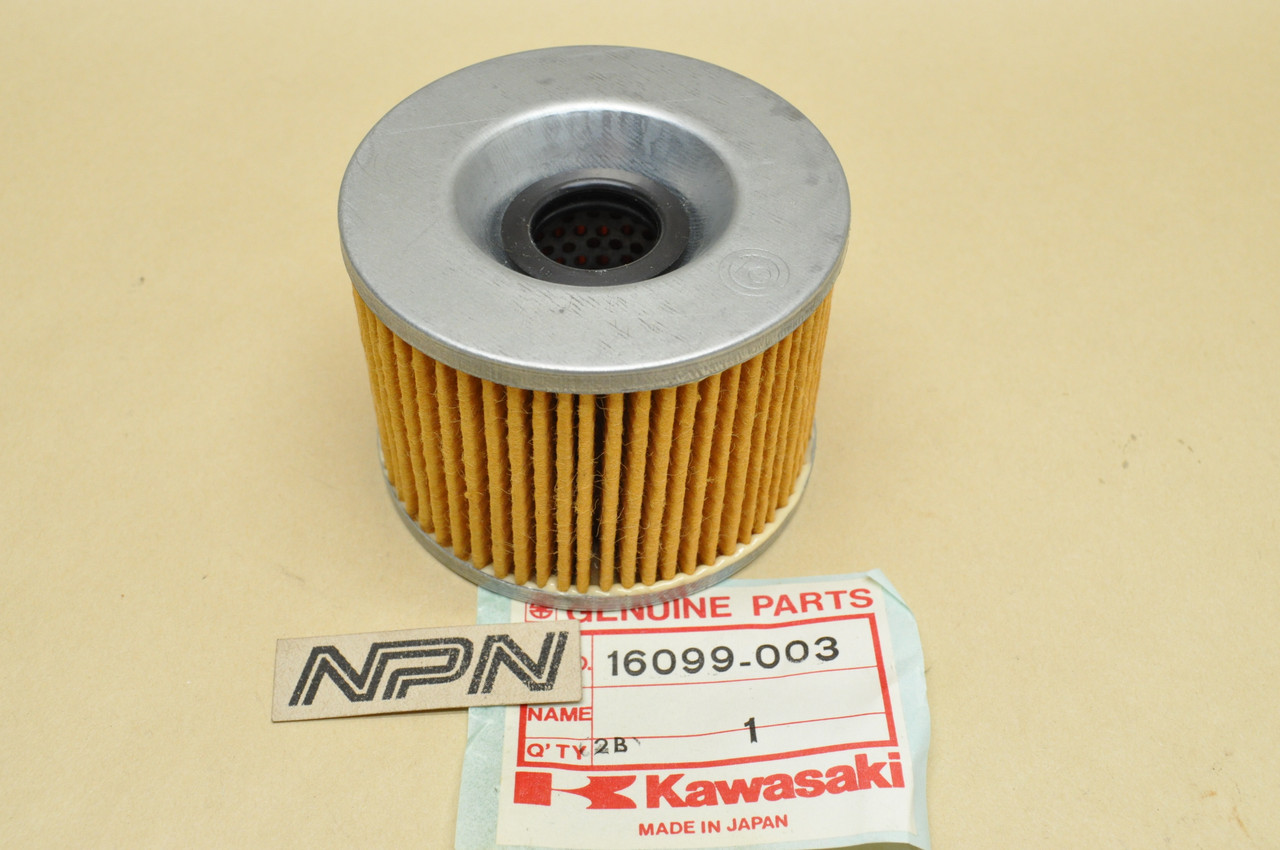 NOS Kawasaki EL250 KZ1000 KZ400 ZG1000 ZL600 ZR750 ZX750 Oil Filter 16099-003