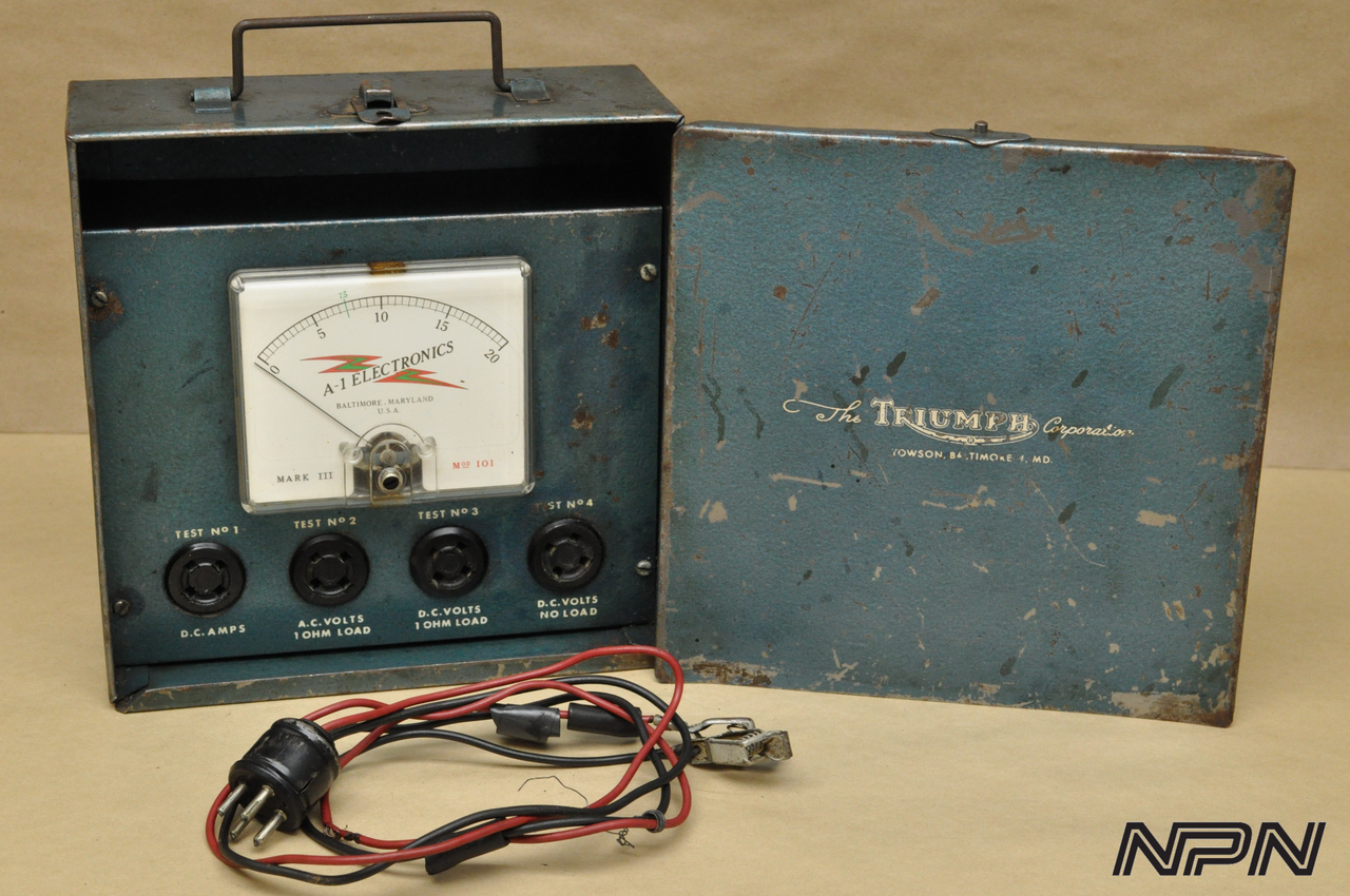 Vintage Triumph Motorcycle Electrical Service Tester Factory Service Tool