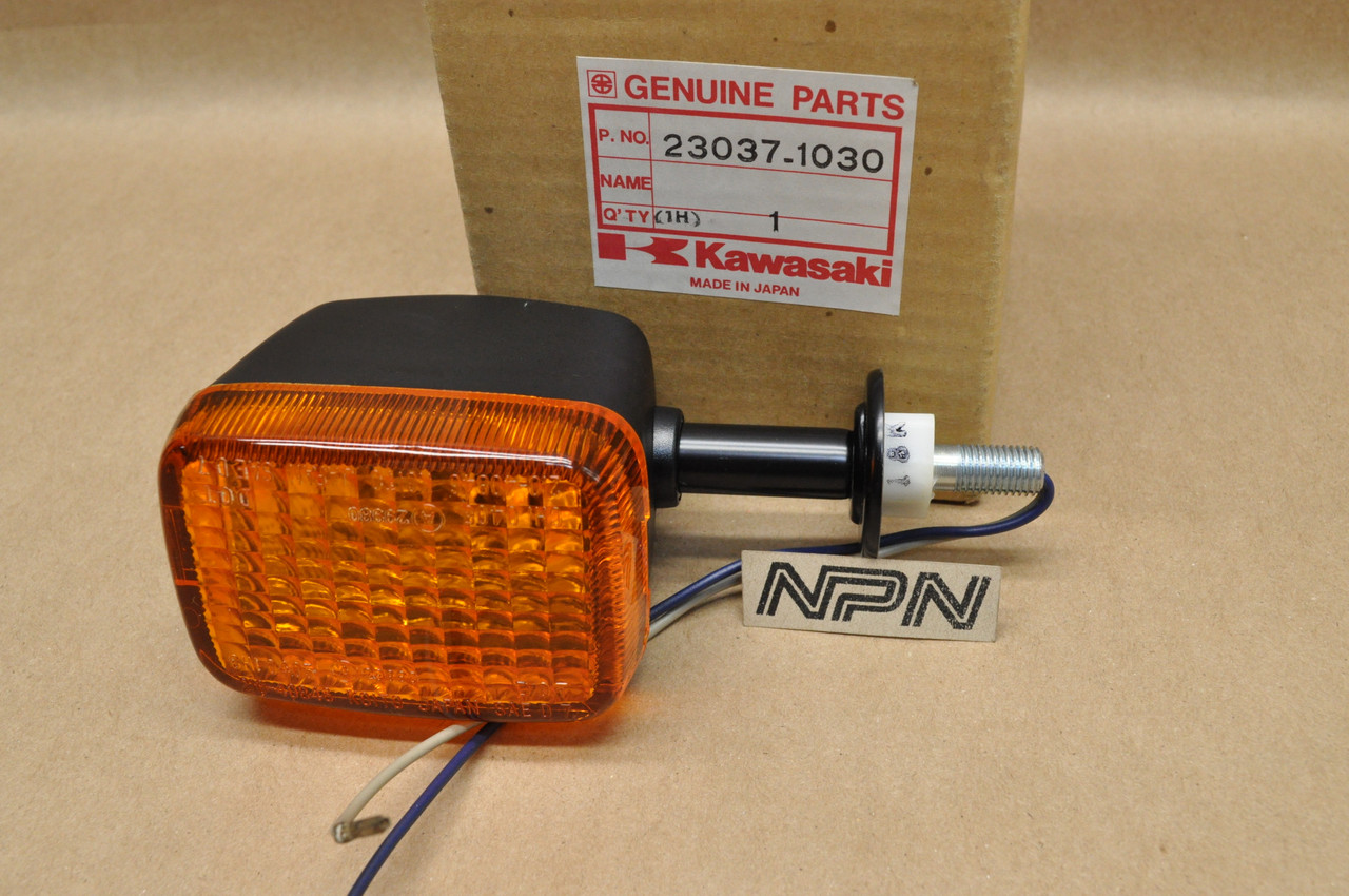 2 Clignotants Avant/arrière Pour Kawasaki Z1R 1000 KZT00D (1978) - Neufs, Réf. 23037-1030, Italie