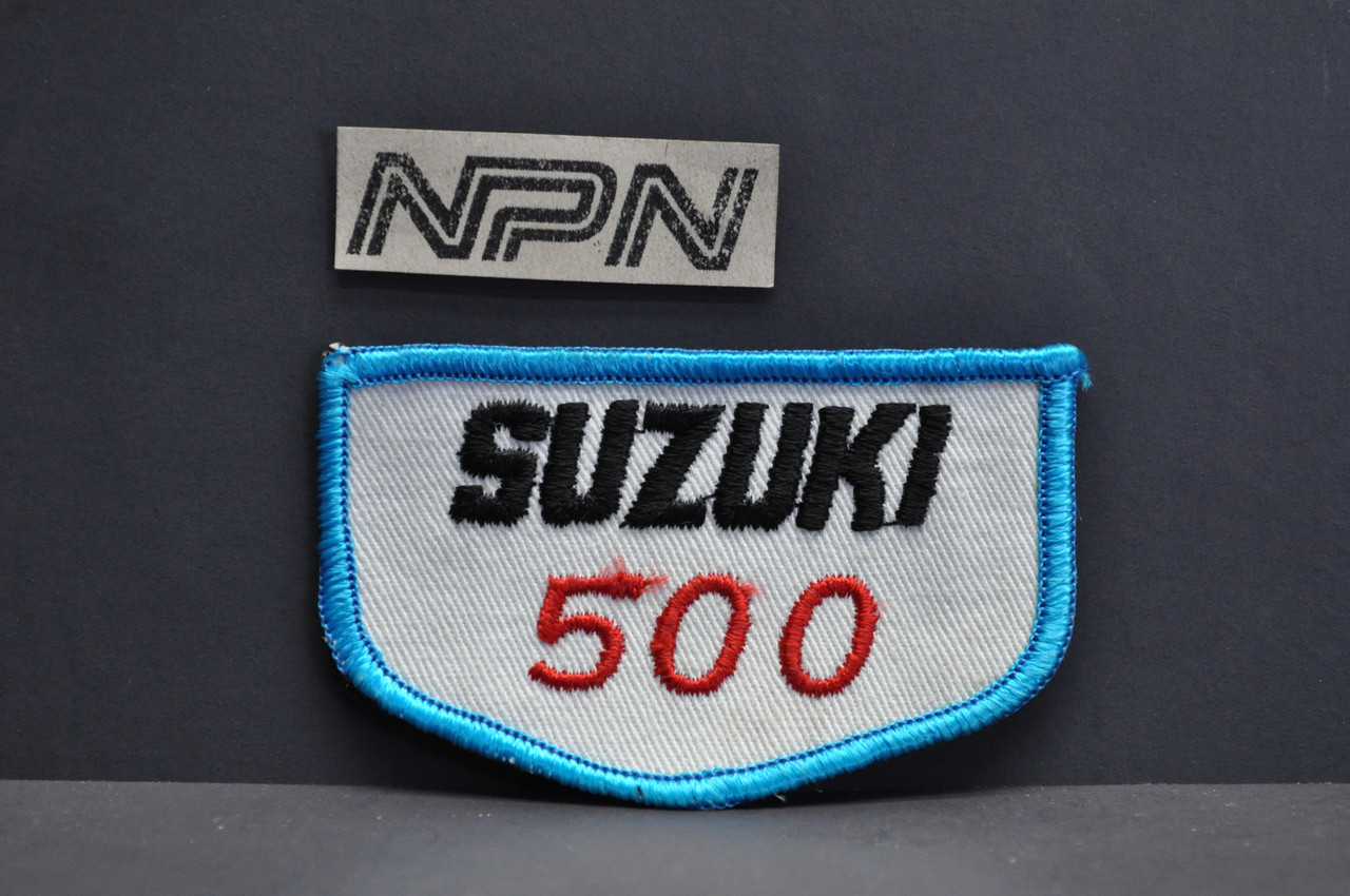 Vtg Suzuki 500 T500 SP500 Motorcycle Embroidered Sew On Patch