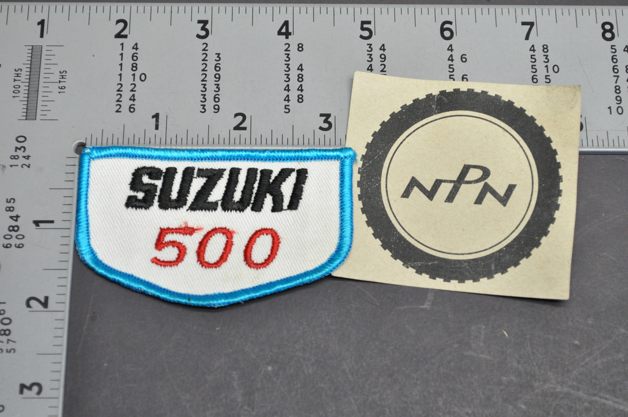 Vtg Suzuki 500 T500 SP500 Motorcycle Embroidered Sew On Patch