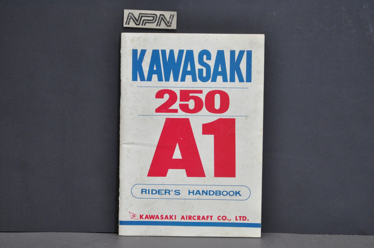 Vtg NOS 1960s Kawasaki A1 Samurai 250 Motorcycle Owners Manual Riders Handbook