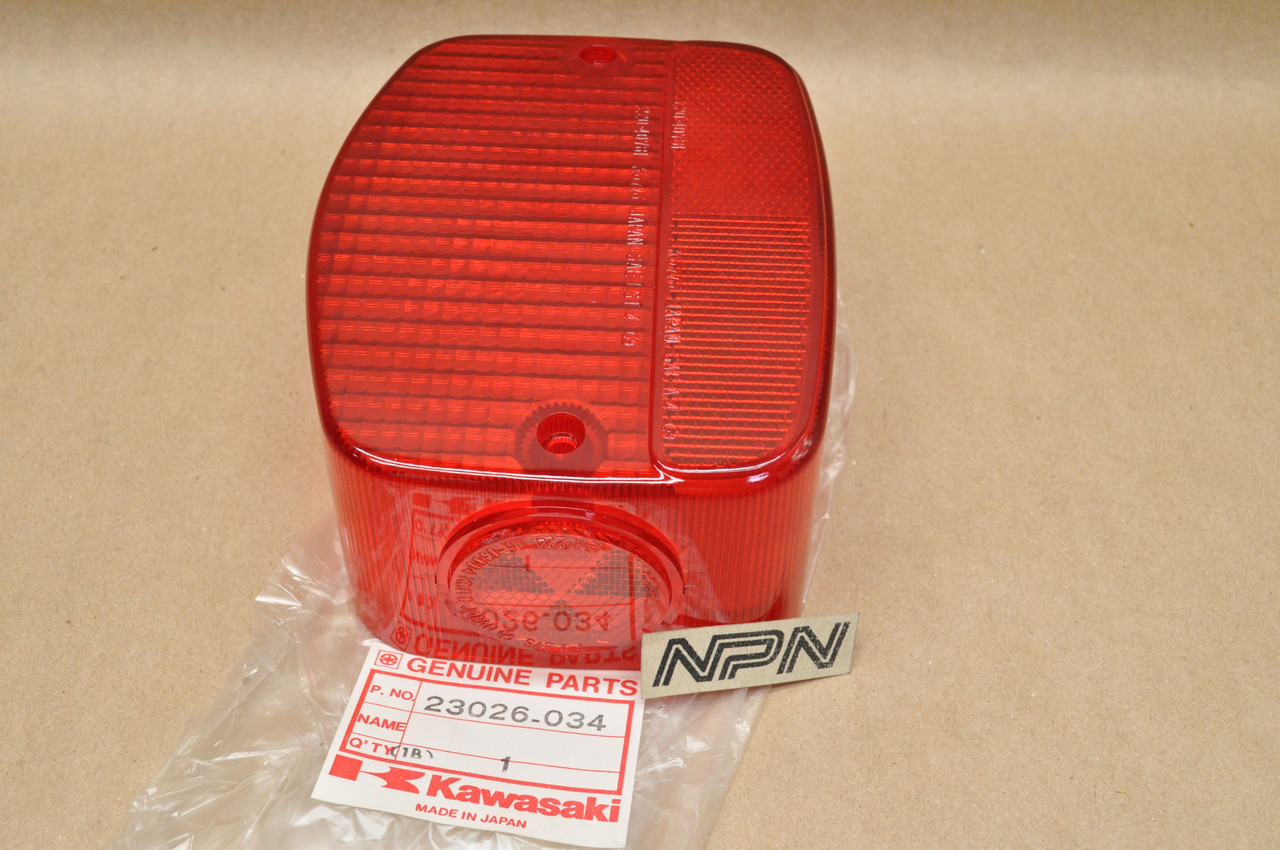 NOS Kawasaki KZ1000 KZ440 KZ550 KZ650 KZ750 KZ900 Tail Light Lens 23026-028