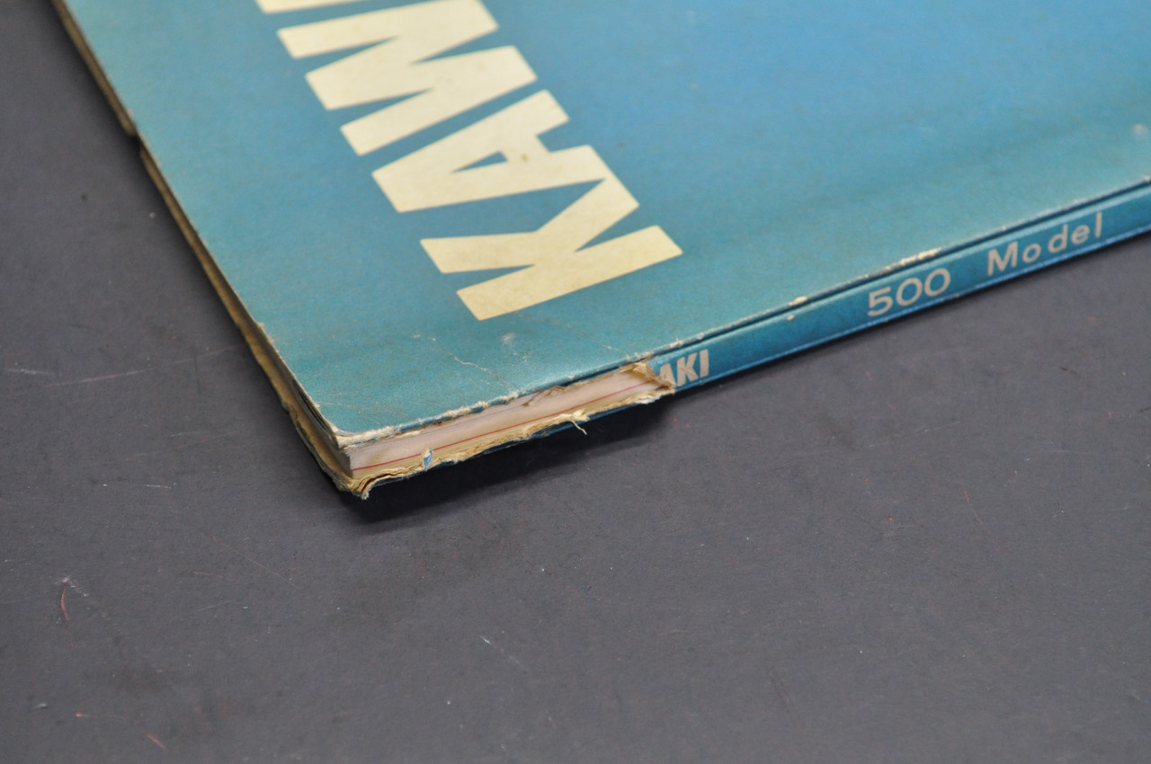 Vintage 1969 Kawasaki H1 Mach III 500 Motorcycle Parts Book