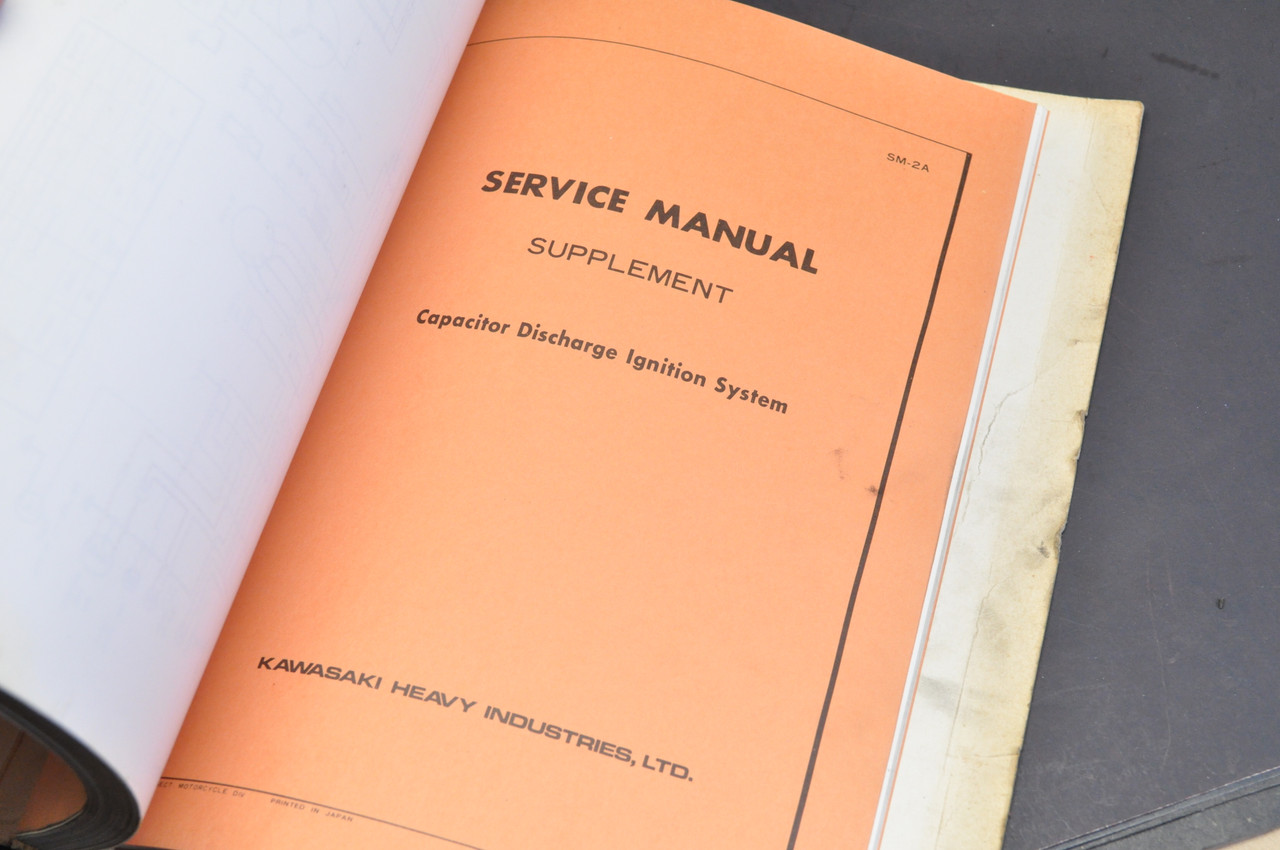 Vintage 1970 Kawasaki A1 A1SS A1R A7 A7SS H1 Motorcycle Shop Service Manual 