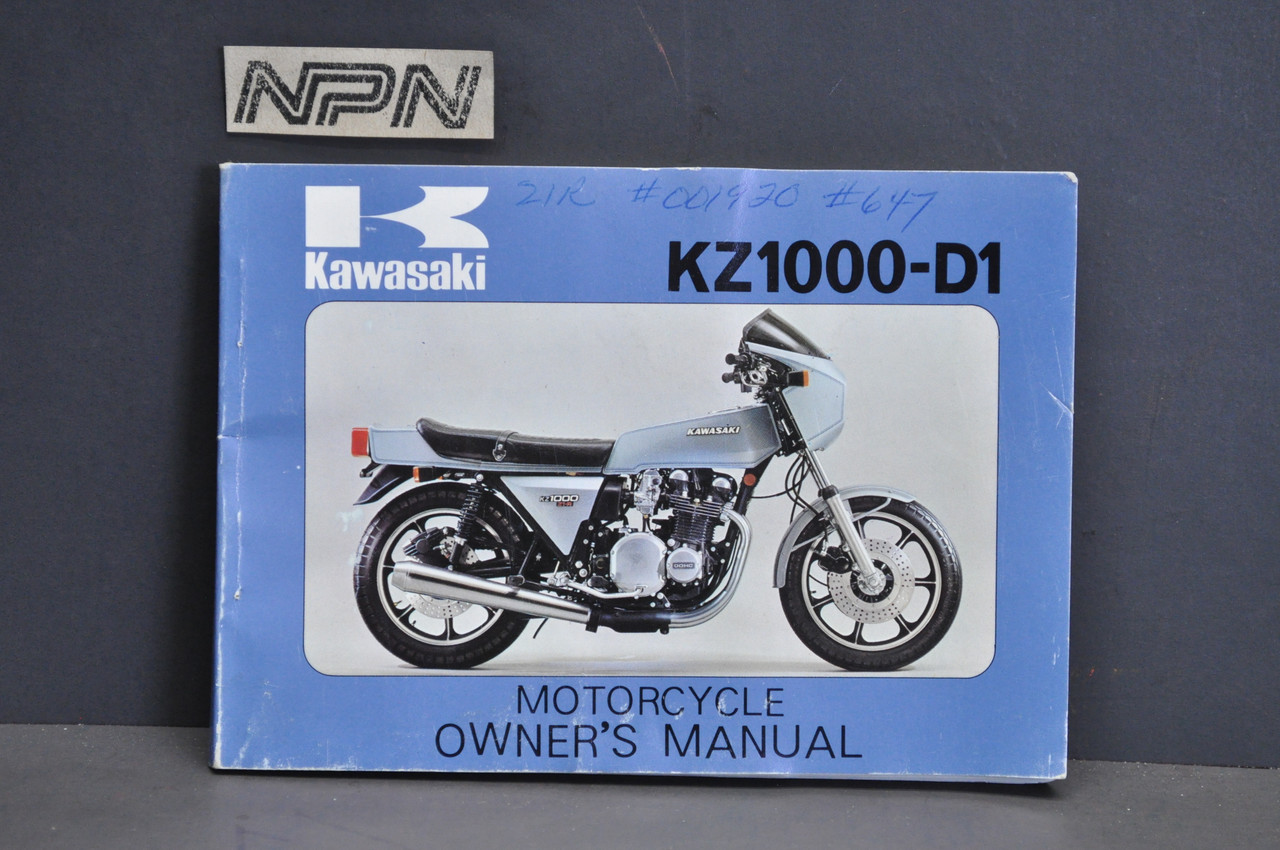Vtg 1978 Kawasaki Z1R KZ1000 D1 Motorcycle Owners Manual 99920