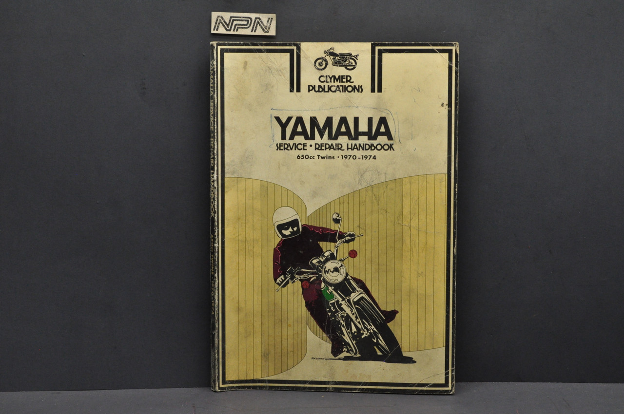 Vtg 1970-74 Yamaha XS1 XSB1 XS2 TX650 TX650A Clymer Motorcycle Service Manual 