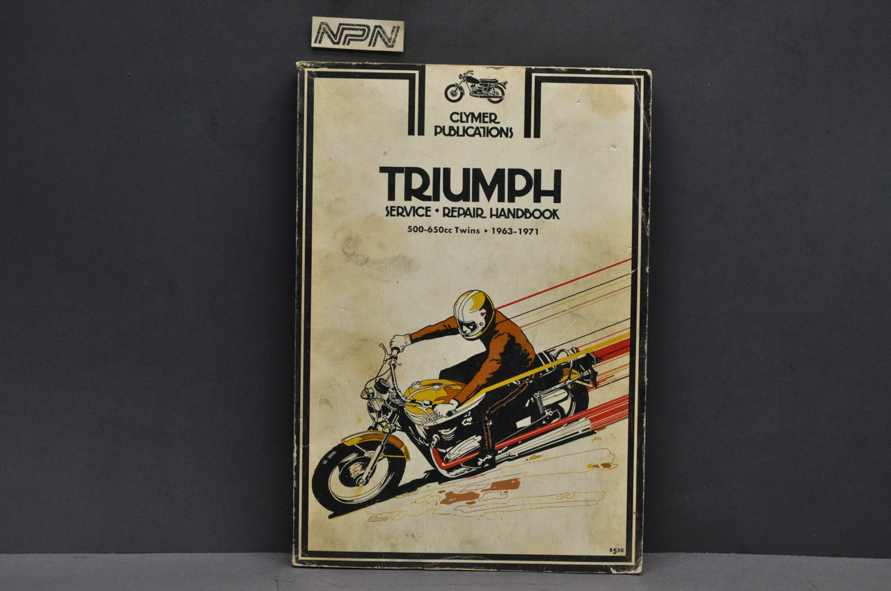 Vintage 1963-71 Triumph 500-650cc Twins Clymer Motorcycle Service Manual
