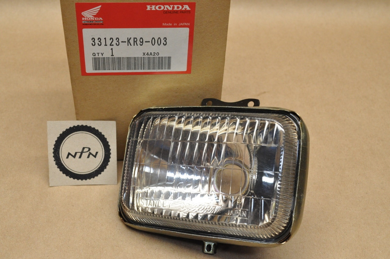 NOS Honda XR200 R XR250 R XR600 R Head Light Lamp Lens 33123-KR9