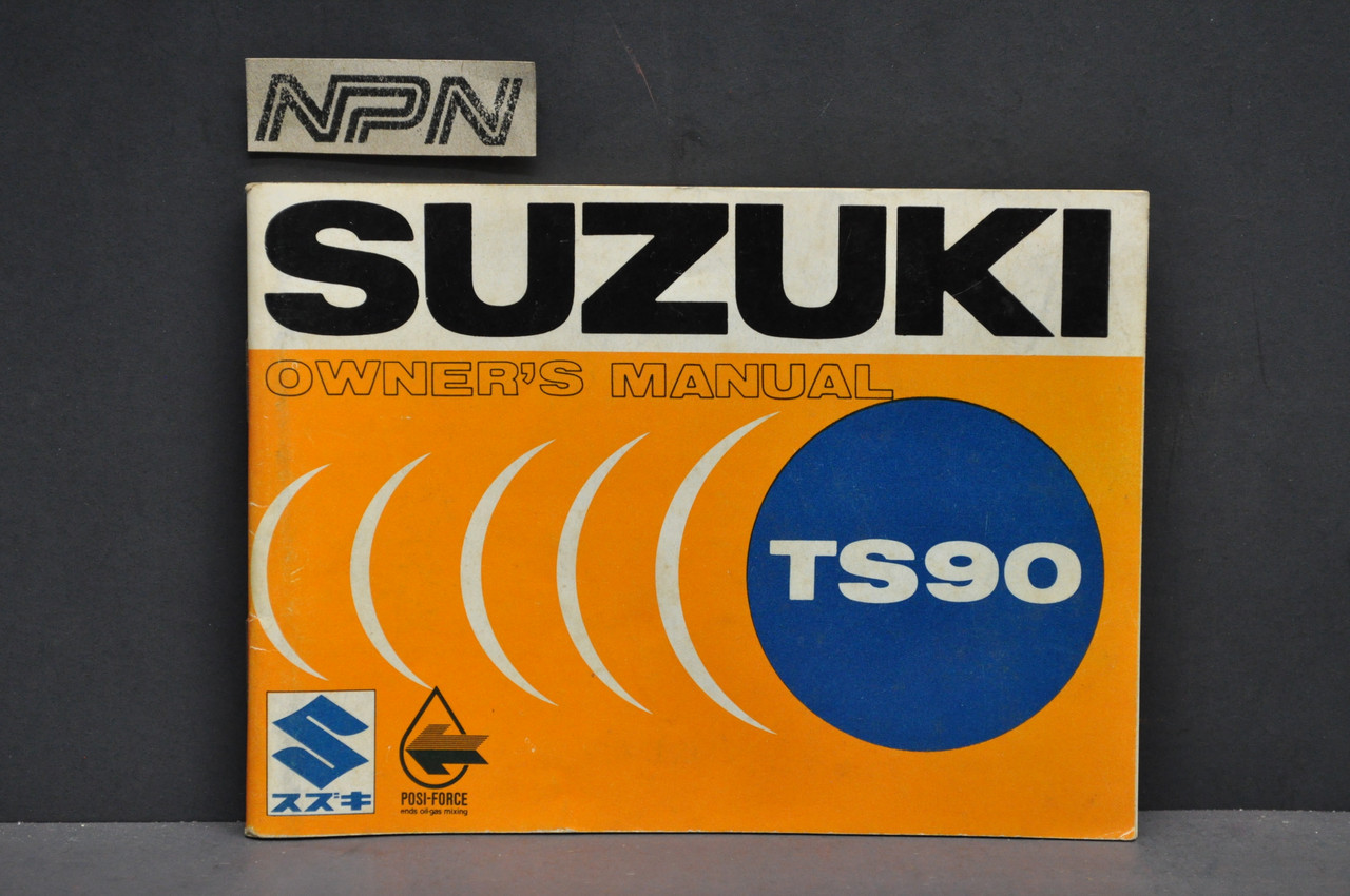 Vintage NOS Suzuki TS90 Motorcycle Owners Manual