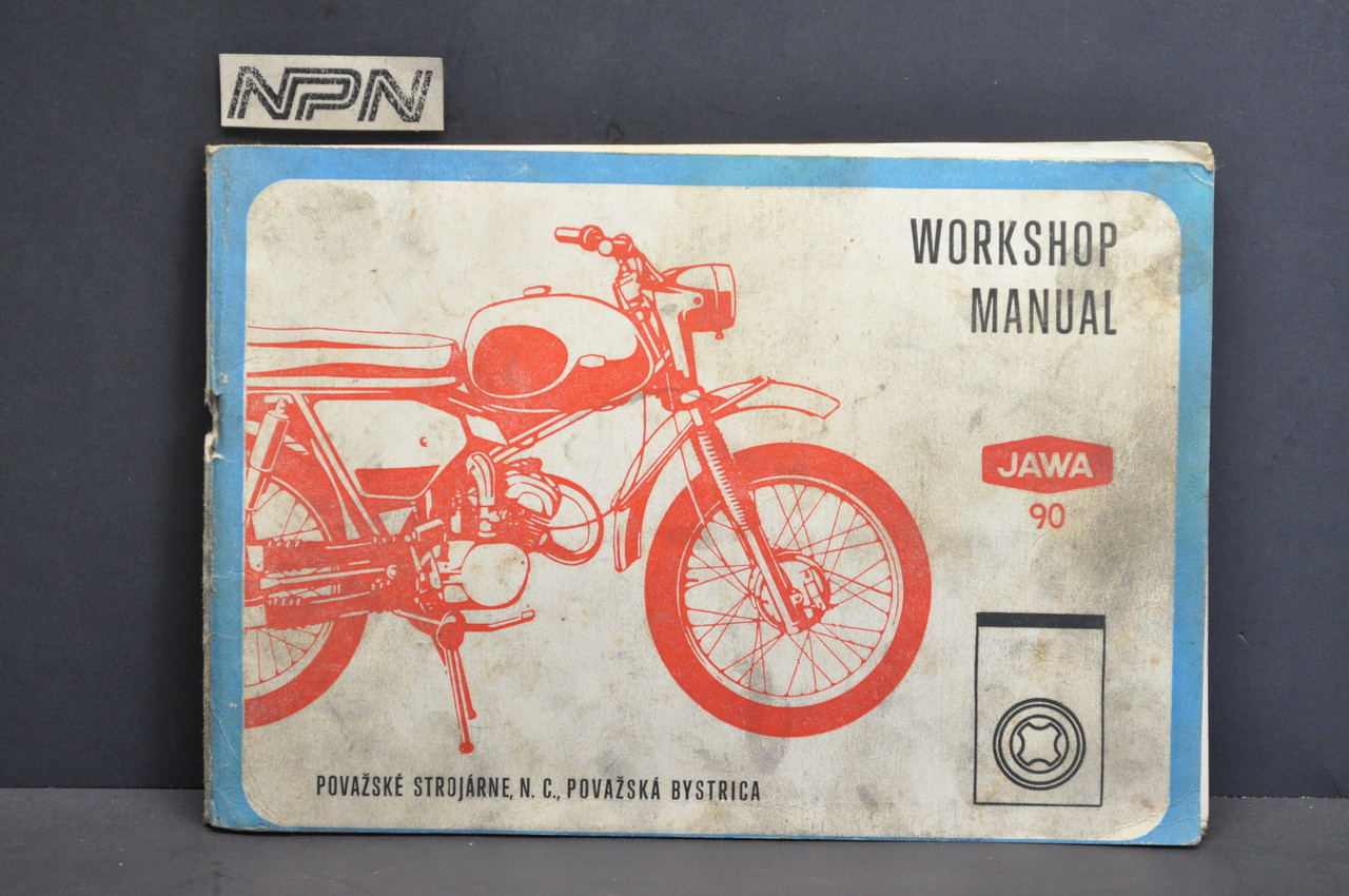 Vintage 1969 JAWA 90 Motorcycle Shop Service Specifications Workshop Manual