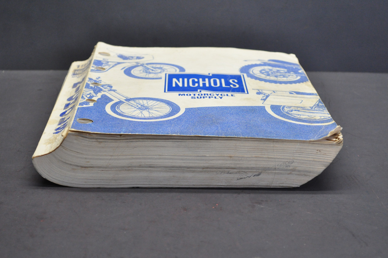 Vintage 1982 Nichols Motorcycle Supply Parts Accessories Catalog Guide Book