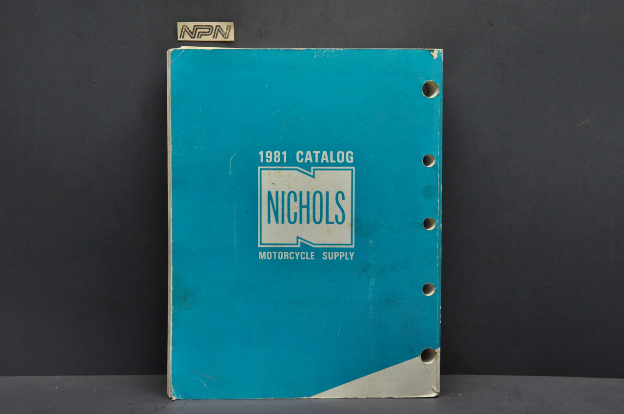 Vintage 1981 Nichols Motorcycle Supply Parts Accessories Catalog Guide Book