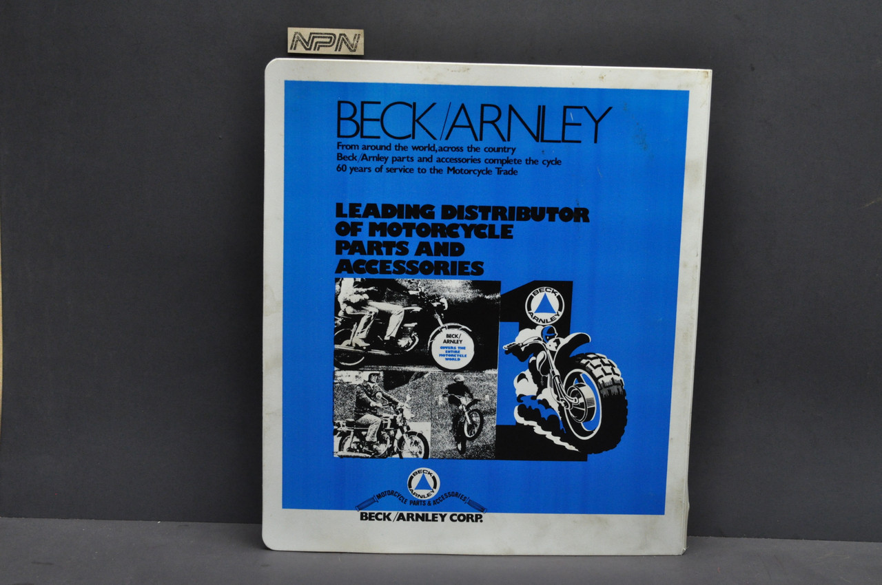 Vtg 1974 Beck Arnley Motorcycle Supply Parts Accessories Catalog Tires  Clothing - NOS Parts NOW