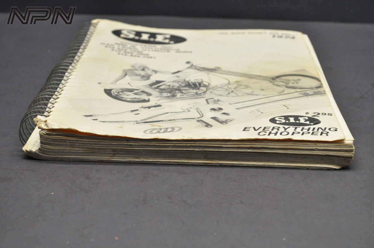 Vtg 1974 SIE Choppers Motorcycle Catalog Accessories Parts Harley