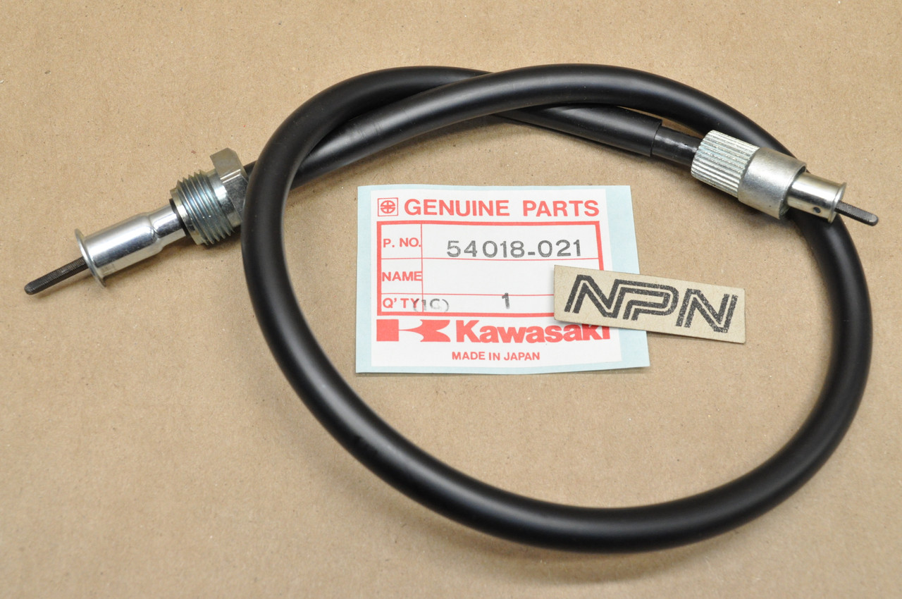 NOS Kawasaki 1976-80 KZ750 Tachometer Cable 54018-021