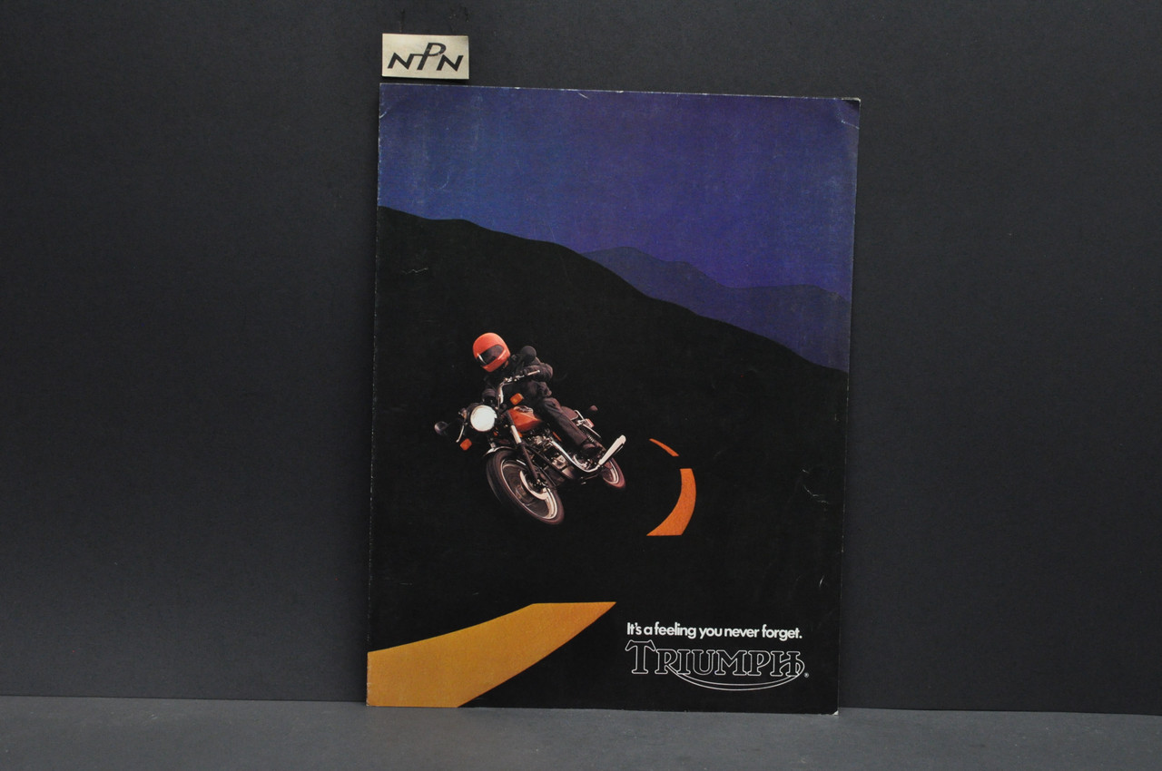 Vintage '82 Triumph Bonneville Royal Executive 750 Motorcycle Sales Brochure