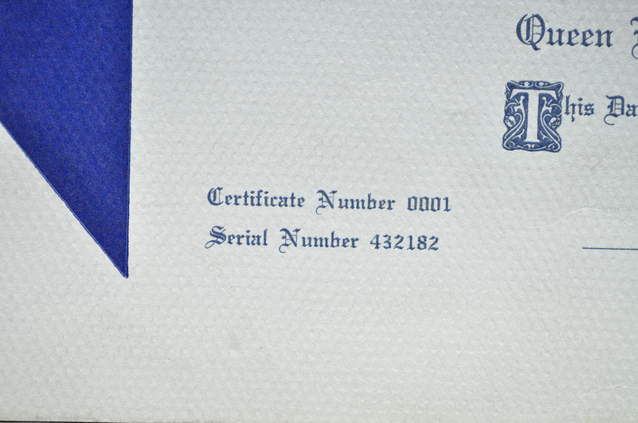 Vtg 1977 Triumph T140J Bonneville Silver Jubilee Limited Edition Blank Certificate