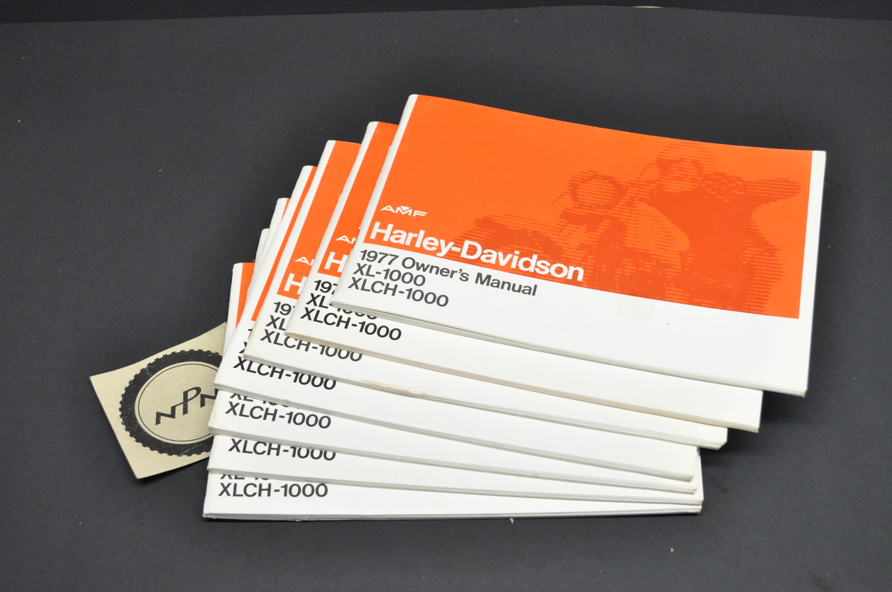 Vtg NOS 1977 Harley Davidson XL1000 XLCH 1000 Motorcycle Owners