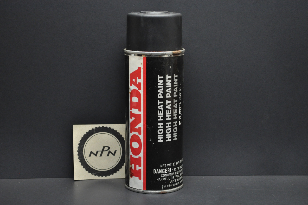 Vintage 1984 Honda Motorcycle Black Spray Paint Can