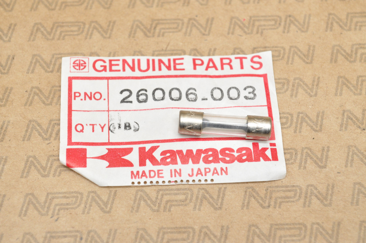 NOS Kawasaki F9 G3 H1 KE100 KH500 KZ1000 KZ750 MC1 S1 S3 Fuse 10A 26006-003