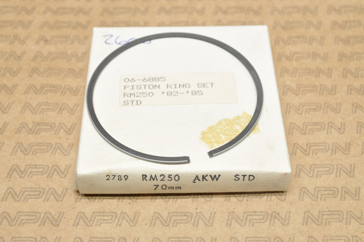 NOS Suzuki 1982-85 RM250 Rocky Standard Size Piston Ring 12141-14310