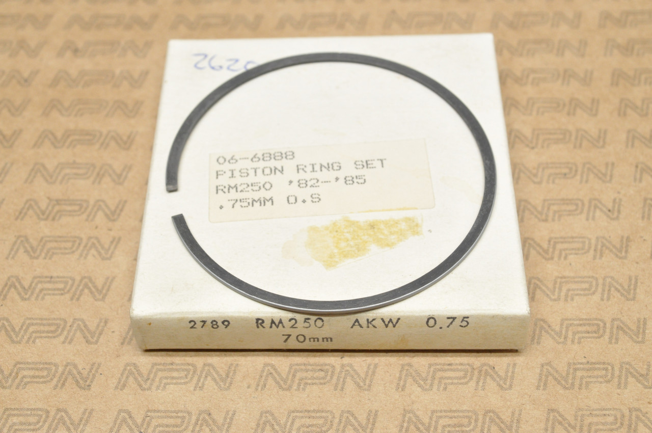 NOS Suzuki 1982-85 RM250 Rocky .75 Oversize Piston Ring 12141-14310-075