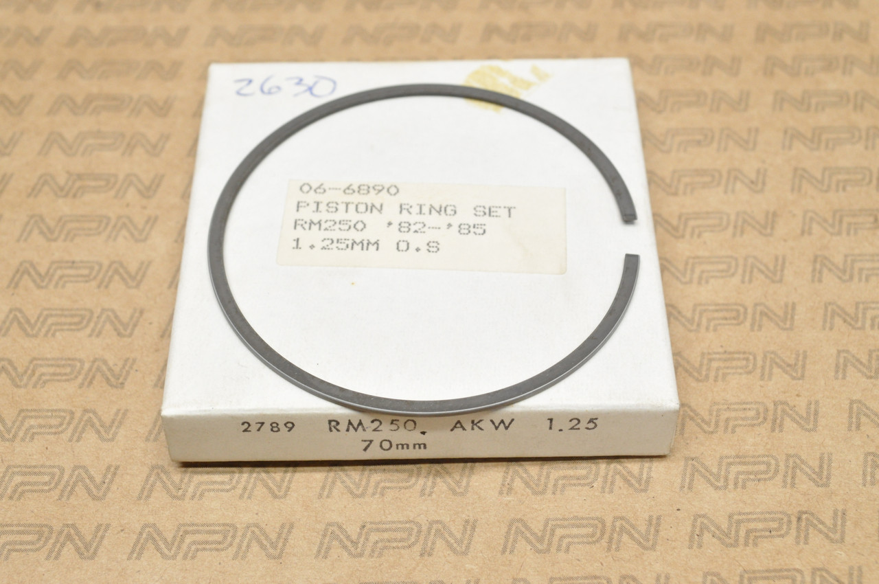 NOS Suzuki 1982-85 RM250 Rocky 1.25 Oversize Piston Ring 12141-14310-125