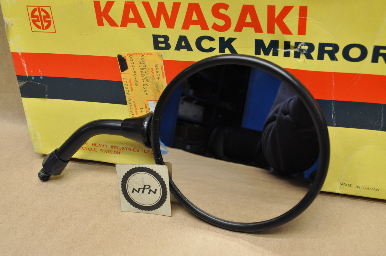 NOS Kawasaki KZ1100 KZ1000 KZ650 KZ750 ZN1100 ZN700 Rear View Mirror 56001-1083