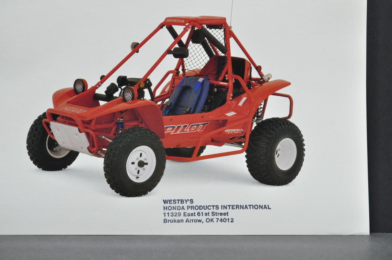 Vintage NOS 1990 Honda Pilot FL400 R ATV Accessories Dealer Sales Brochure