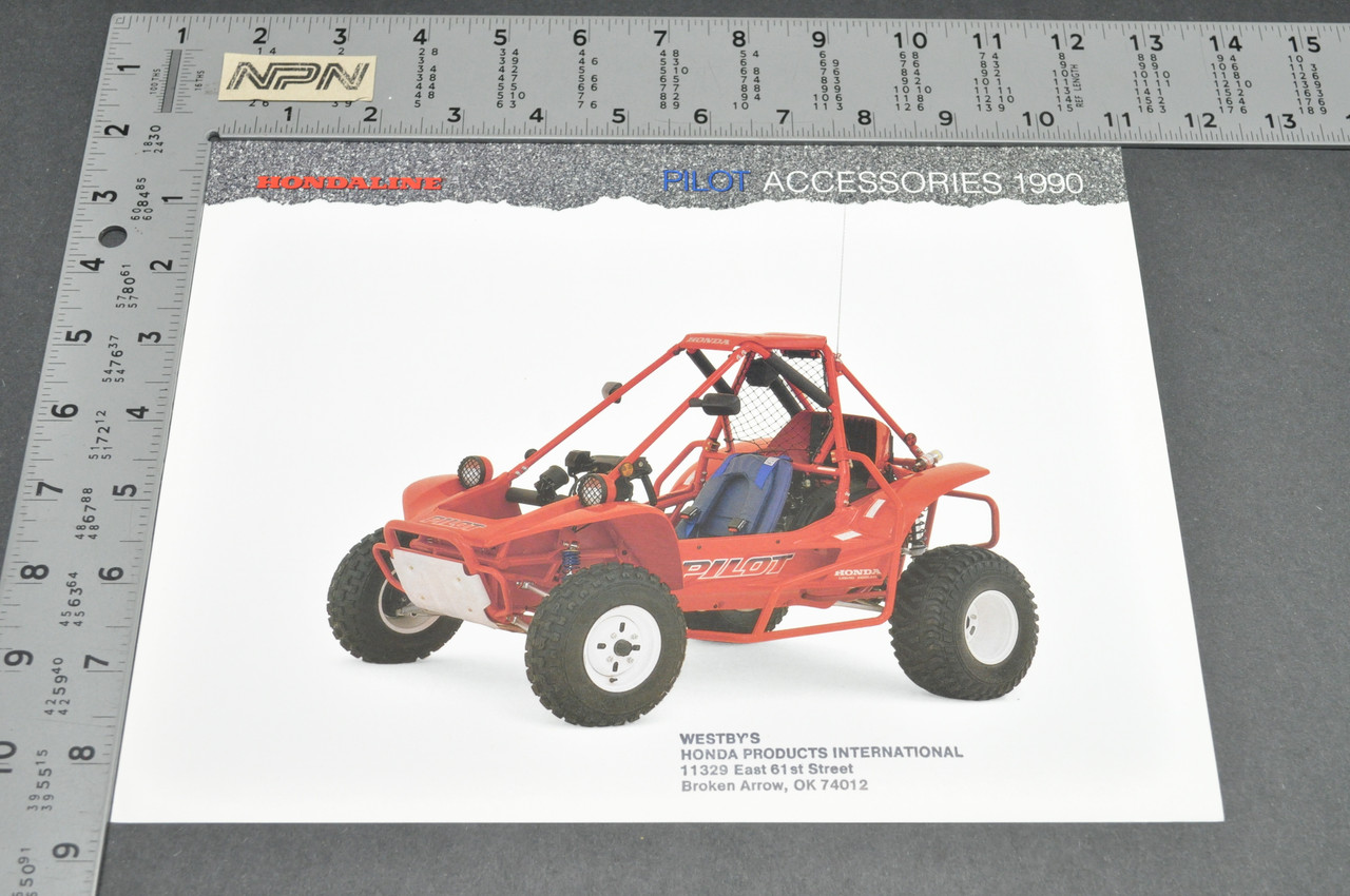 Vintage NOS 1990 Honda Pilot FL400 R ATV Accessories Dealer Sales Brochure