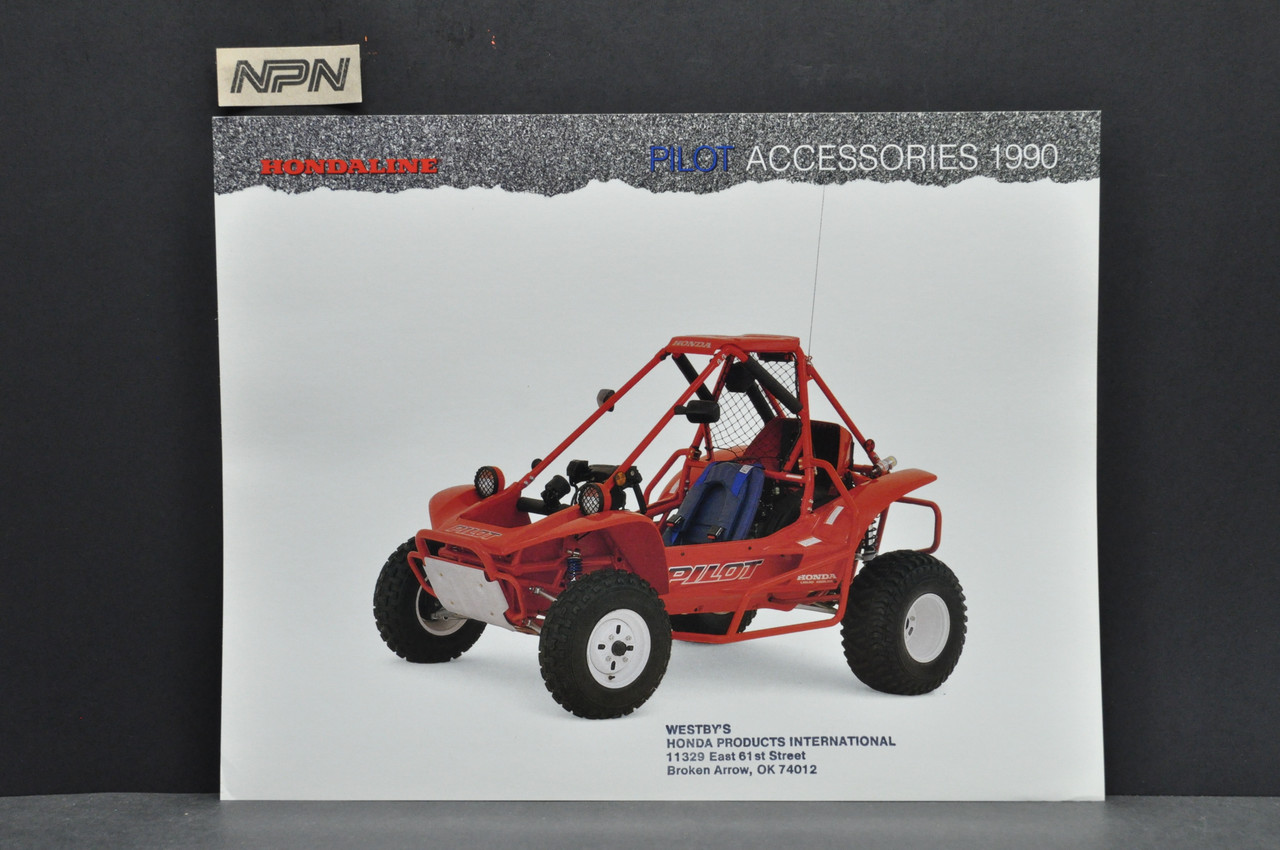 Vintage NOS 1990 Honda Pilot FL400 R ATV Accessories Dealer Sales Brochure