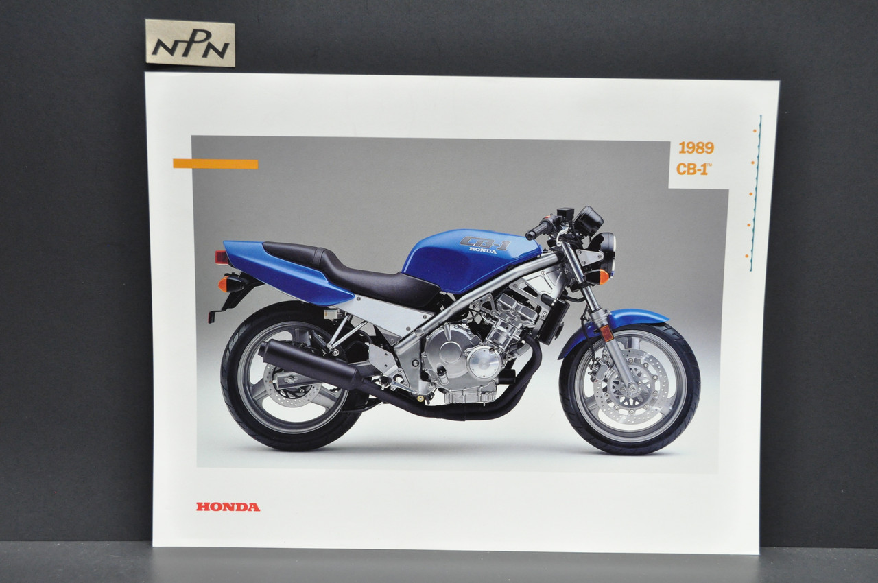 Vintage NOS 1989 Honda CB400 F CB1 Dealer Sales Spec Brochure Westbys OK