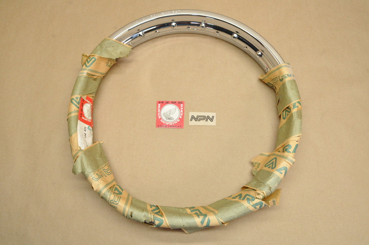 NOS Honda XR75 K0-78 XR80 1979-83 Rear Wheel Rim Daido 1.60 x 14 42701-116-671