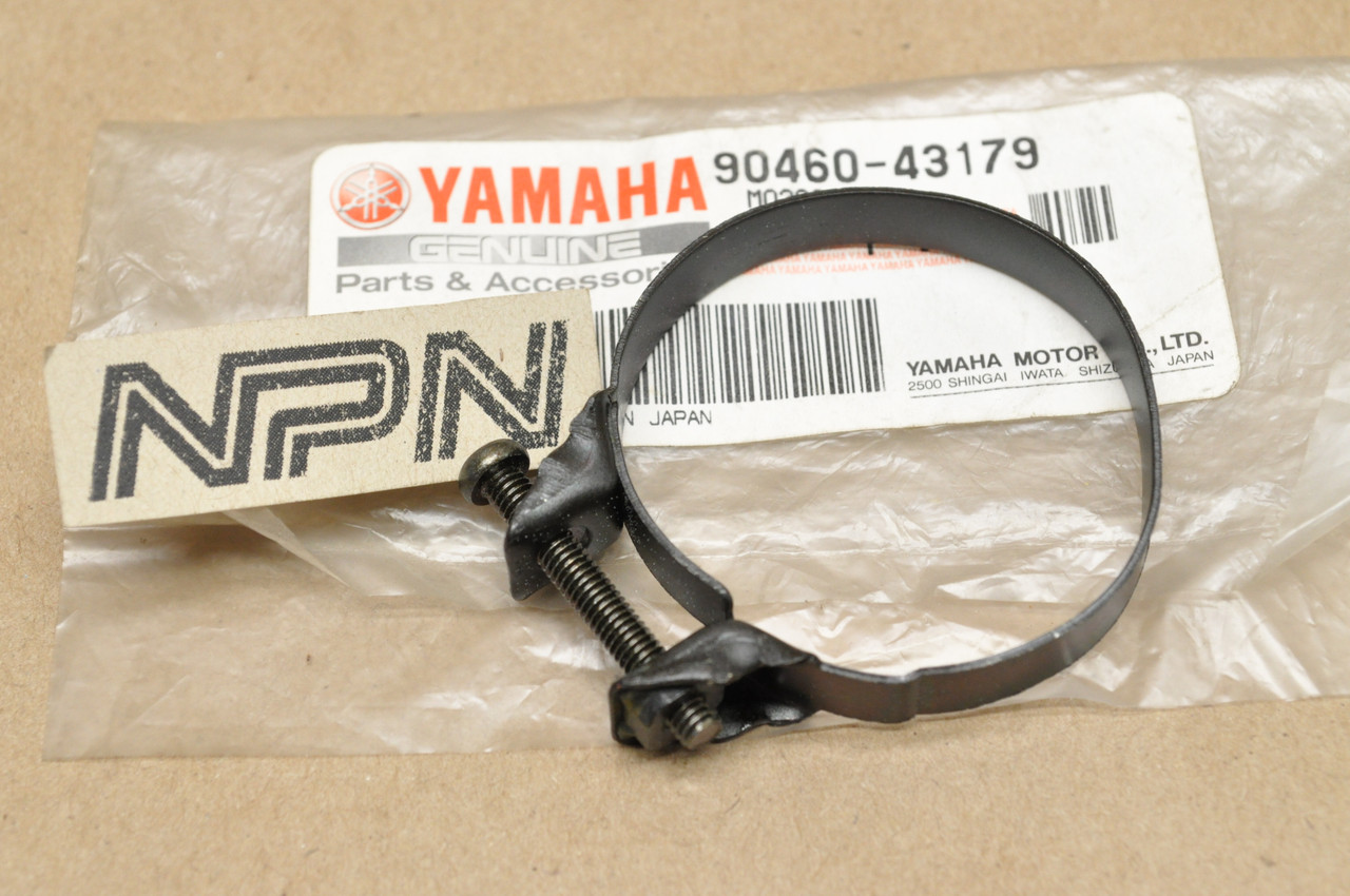 NOS Yamaha SR185 TTR90 XT125 XT200 Carburetor Joint Hose Clamp 90460-43179