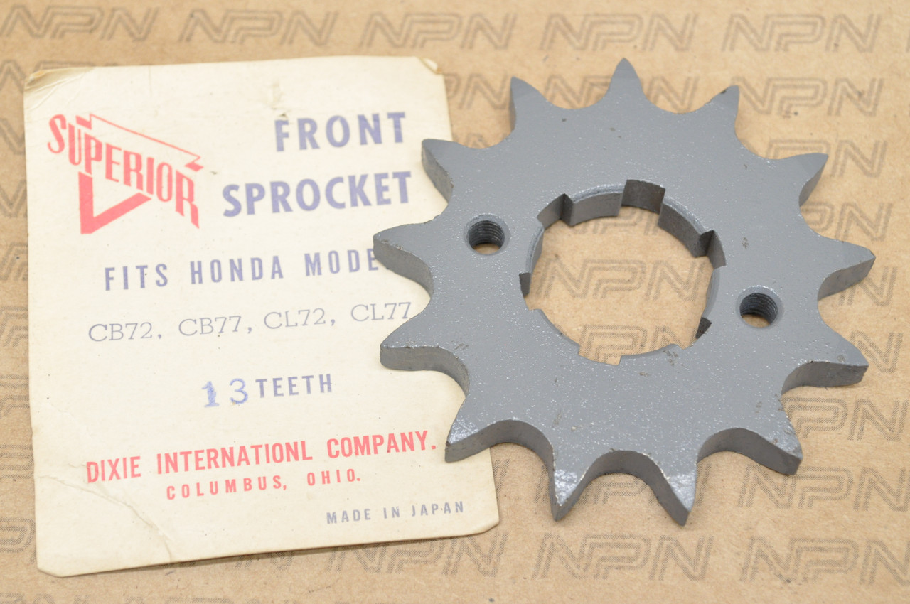 NOS Honda CB72 CB77 CL72 CL77 Dixie Front Chain Drive Sprocket 13T 23801-268-020