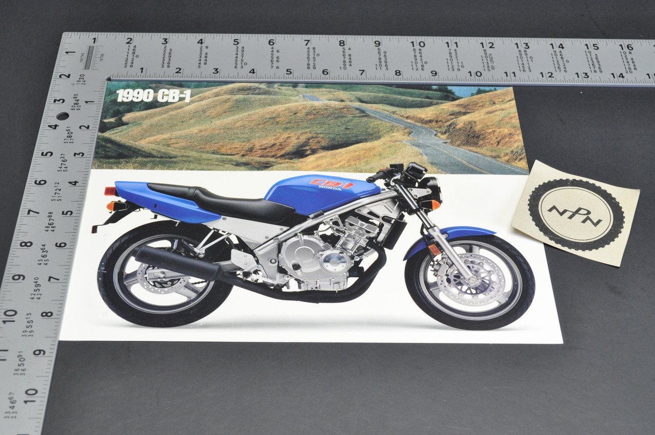 Vintage NOS 1990 Honda CB400 F CB1 Dealer Sales Spec Brochure Westbys OK