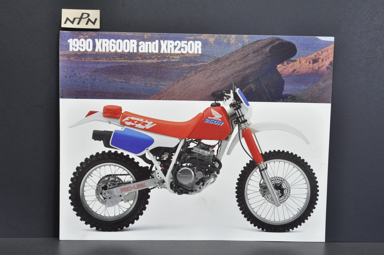 Vintage NOS 1990 Honda XR600 R XR250 R Dealer Sales Spec Brochure Westbys OK