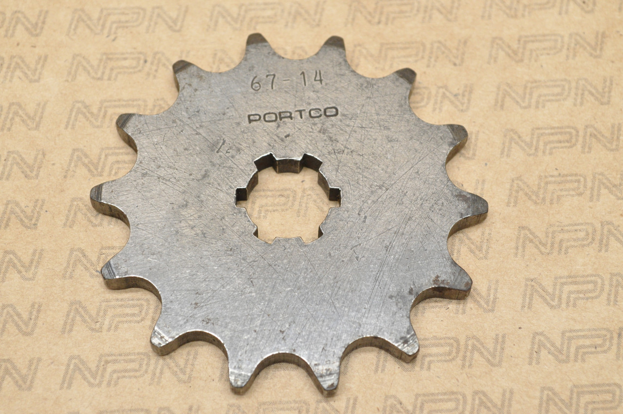 NOS Yamaha YZ100 YZ125 Suzuki Kawasaki Portco Drive Sprocket 14T 93832-13027