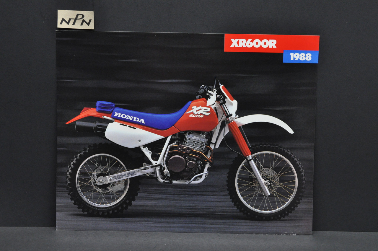 Vintage NOS 1988 Honda XR600 R Motorcycle Dealer Sales Spec Brochure Westbys OK